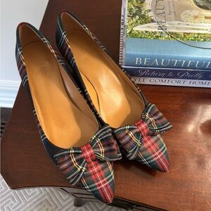 J. Crew Tartan Plaid Pumps 9